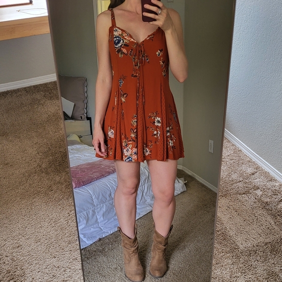 Autumn flowers dress - Picture 7 of 7